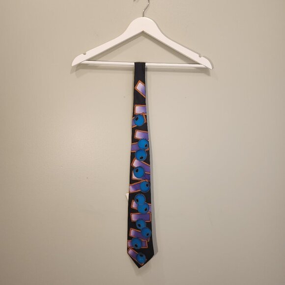 Vintage Silk Tie Art To Wear 90's Design Retro Bold Abstract Unique Hand Painted - Picture 2 of 6
